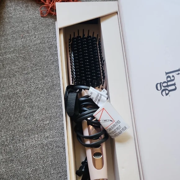 L’ange Le Vite Pink Ceramic Hair Straightening Brush - Picture 5 of 6